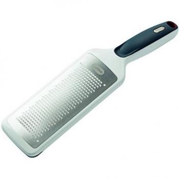 Rallador Fino Zyliss con Mango, Acero Inoxidable/Plástico, Blanco, Ideal para Queso/Ajo/Rallado de Limón/Nuez/Máscarpone/Jengibre/Verduras/Zanah