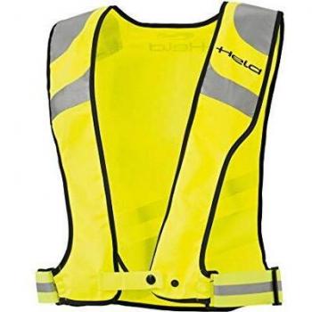 Held - Chaleco de alta visibilidad, Negro Fluo Amarillo, S
