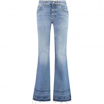 Chloé Women's Low-Rise Flared Jeans in Denim | Size 28 | CHC23WDP05151 Color 470