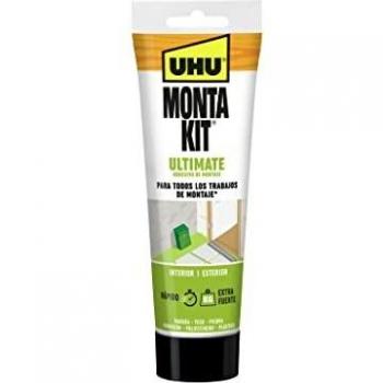 Pegamento UHU Monta Kit® Ultimate | Adhesivo de Montaje Extrafuerte, Pegamento Fuerte Para Todo Sin