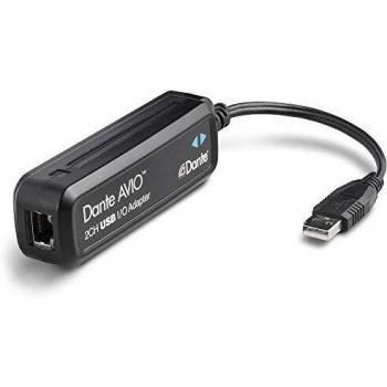 Adaptador USB Dante AVIO 2x2 para Red de Audio