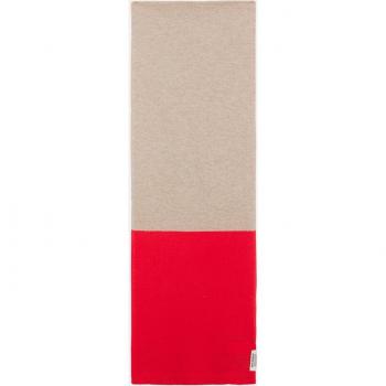 Bufanda de lana reciclada Thinalf beige, rojo ECOALF