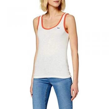 Lee Slim Tank Top Camiseta sin Mangas, Blanco