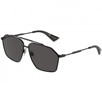 Dolce & Gabbana DG2303 Men's Pilot Sunglasses Black 61mm