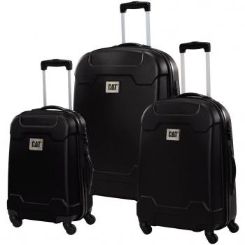 Cat Viajes de carrito, 70 cm, 119 L, Negro, Juego de 3
