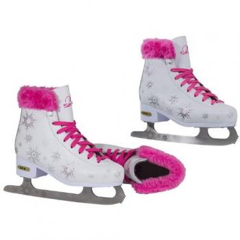 SFR Skates Snowflake Patines Sobre Hielo, Unisex Niños, Rosa /