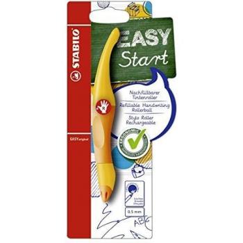 Rollerball ergonómico - STABILO EASYoriginal START - - Cuerpo amarillo - Modelo para DIESTROS