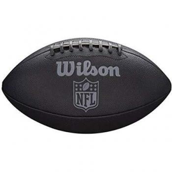 Wilson WTF1846XB Pelota de fútbol Americano NFL Jet Black Cuero Compuesto para Juego recreativo, Unisex-Adult, Negro, Tamaño Oficial