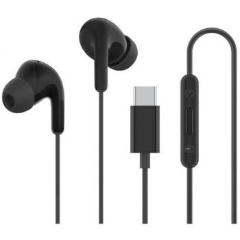 Xiaomi Type-C Earphones Auriculares Intrauditivos con Micrófono de Alta Definición, USB C Tipo C IP54 para Móvil Smartphone Binaural Dentro del Oído para Grabar Videos Instagram Youtube Jack 3.5