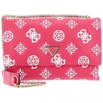Guess Deesa Logo Shoulder Bag 26 cm Hot Pink