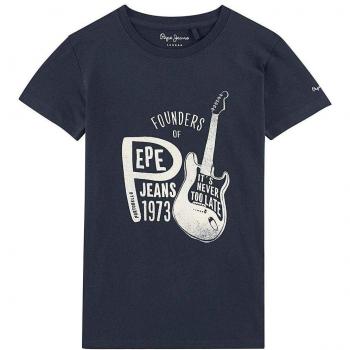 Pepe Jeans Camiseta Ewan Marino para Niã±o 12 Marino