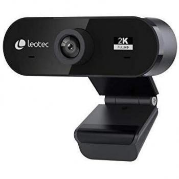 Webcam Profesional Leotec 2K Pro con Resolución de 2560x1440 píxeles y CMOS 1/2.9 F37 para Videollamadas Plug and Play