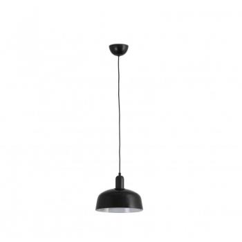 Lámpara colgante FARO 20339-120 TATAWIN M Negro satinado/Negro brillo, cristal, Ø 18,4 cm
