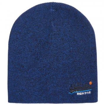 Superdry Orange Label Beanie, Gorro de Punto para Hombre, Gris