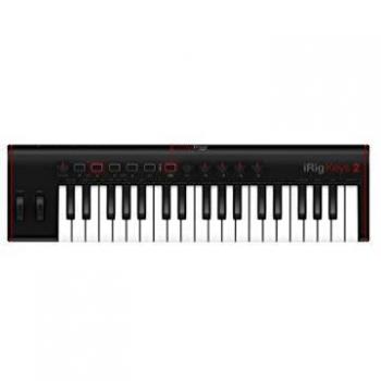 IK Multimedia iRig Keys 2 Compact USB MIDI Keyboard Controller with 37 Mini Keys