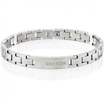 Sector No Limits Pulsera para hombre, Colección BASIC Sector Jewels, larga 21 cm, en acero - SZS13