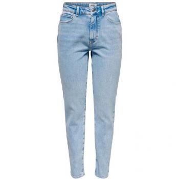 Vaqueros Cintura Alta Only Emily Stretch S A Light Blue Denim Mujer