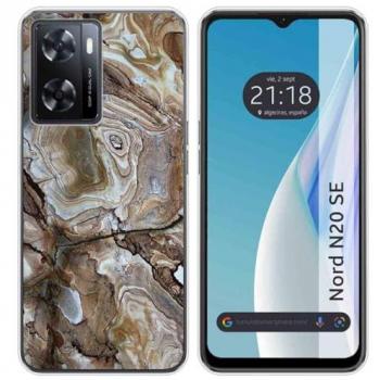 Funda de Silicona para Oneplus Nord N20 SE con Diseño de Mármol 14 y Dibujos