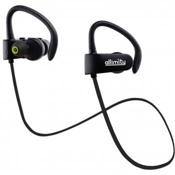 allimity Auriculares estéreo inalámbricos Bluetooth Auriculares Bluetooth con auriculares con micrófono para el gimnasio, Senderismo, Correr, Jogging, Ciclismo, Ejercicio