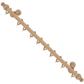 Riel Chyc 5430390 Barra Cortina Madera Completa 1,50 Metros x 20 mm. Pino