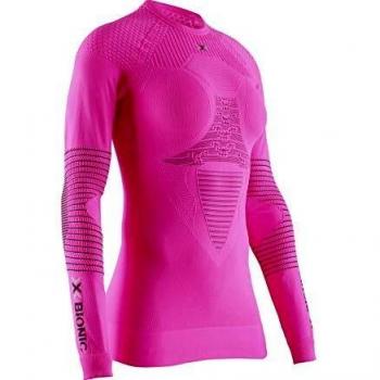 X-Bionic NG-YT06W19W Camiseta Ml C/Redondo Energizer 4.0 Mujer, Rosa