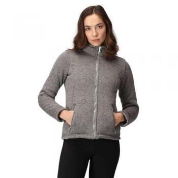 Regatta Women's Razia II Full Zip Bonded Fleece Jacket, Storm Grey, Size 16