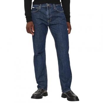 Men's Mid Rise Straight Fit Blue Jeans