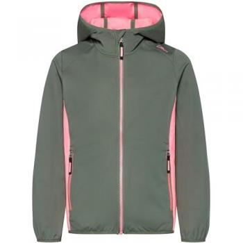CMP Kids Softshell Jacket with Fixed Hood - Green (164)
