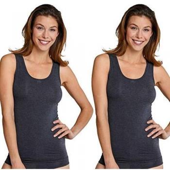 Camiseta de Tirantes Básica para Dama SCHIESSER - Ajuste Personal, Stretch, Jersey Sencillo, Color Azul Oscuro