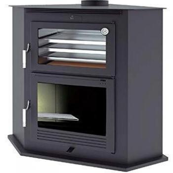 ESTUFA DE LEÑA DE RINCON CON HORNO FM MODELO HL-100 R