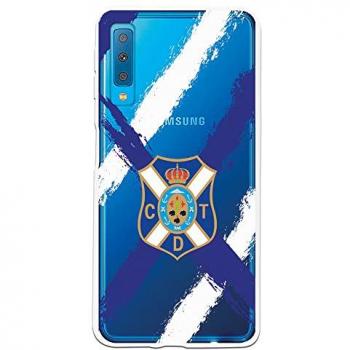 Funda Oficial CD Tenerife Escudo Transparente para Samsung Galaxy A7 2018 - TPU Transparente