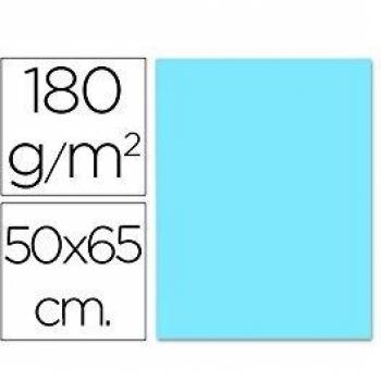 CARTULINA LIDERPAPEL 50X65 CM 180G/M2 CELESTE