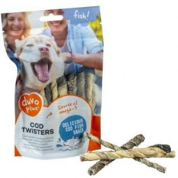 Duvo Plus Snacks Twisters de Bacalao para Perros