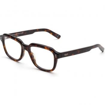 Retrosuperfuture Lazarus Optical Eyewear - Unisex Square Havana Tortoiseshell Frame, Size 53, Blue Light Block Available