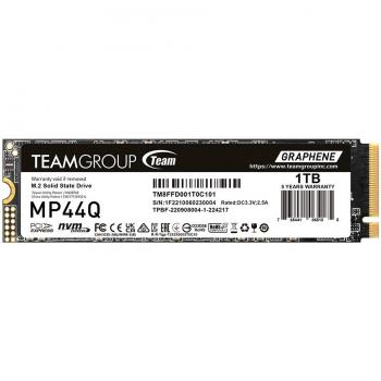 Disco Duro SSD Team Group MP44Q 2TB M.2 PCIe 4.0 NVMe con velocidad de lectura hasta 7400 MB/s y escritura hasta 6500 MB/s