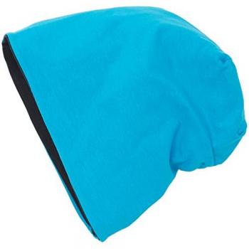 Reversible Jersey Beanie Hat - MasterDis Multicoloured (Turquoise/Navy)