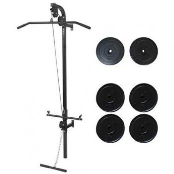 vidaXL Máquina Musculación Discos 40 kg Pesas Ejercicio Gimnasio Entrenamiento