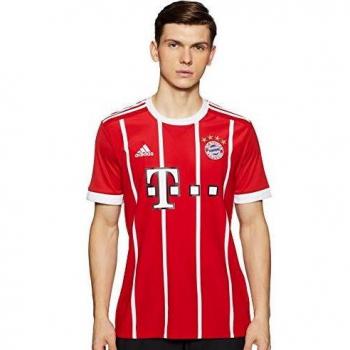 adidas FC Bayern München Home Replica Jersey 2017/18 Camiseta, Hombre, Rojo