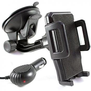 Coche Juego para - Sony Xperia XZ-2 y X Compact - Soporte de Auto Coche Cable de carga USB de tipo C 3.1 en negro