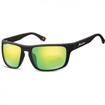 unisex sunglasses cat.3 matt black/green