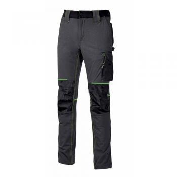 Pantalones de Trabajo U-Power Atom Grises y Verdes