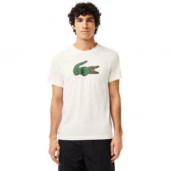 Camiseta Blanca Lacoste Ultra-Dry con Cocodrilo