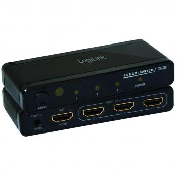 LogiLink 4K HDMI Switch - selettore video/audio