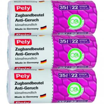 pely 5983 cordón-bolsas de basura - clima agradable, 35 L, 22 pcs 3-unidades
