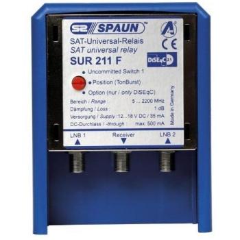 Spaun 871437 - Selector de audio y vídeo, azul