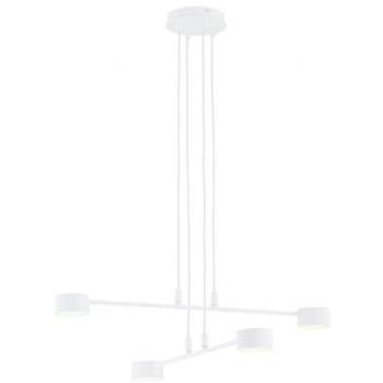 Lámpara de Suspensión Modus EPIKASA, Acero con Recubrimiento de Polvo Blanco, 70x100x70 cm