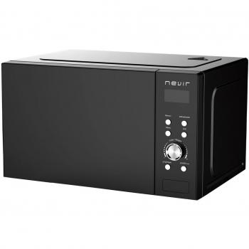 Microondas Nevir NVR-6316MDG25N con Grill, 25L, 850W de potencia, 1200W de grill, Color Negro