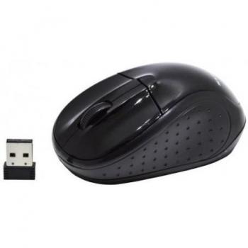 KL Tech 3D - Ratón óptico inalámbrico, negro