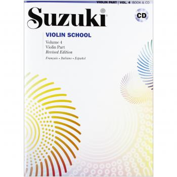 Método Suzuki de Violín Vol. 4 con CD-Audio - Edición Italiana, Francesa y Española