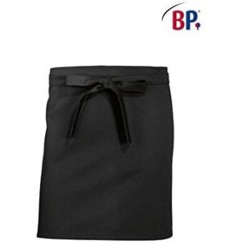 Grembiule corto BP® negro 75/45 cm, resistente, unisex